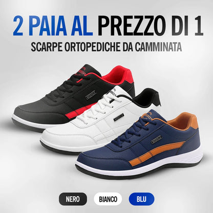 2 PAIA AL PREZZO DI 1 — Scarpe Ortopediche da Camminata OrthoX